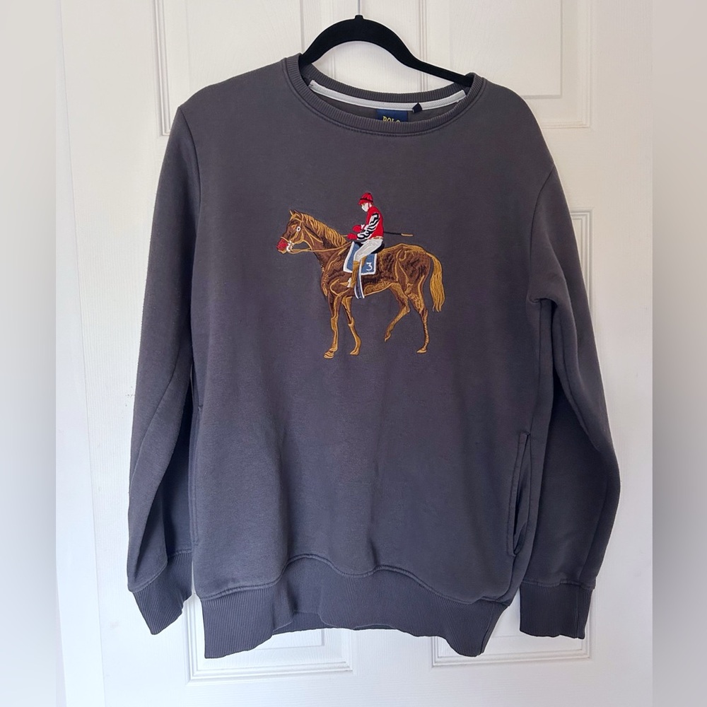 Polo by Ralph Lauren Charcoal Crewneck sweatshirt -size large